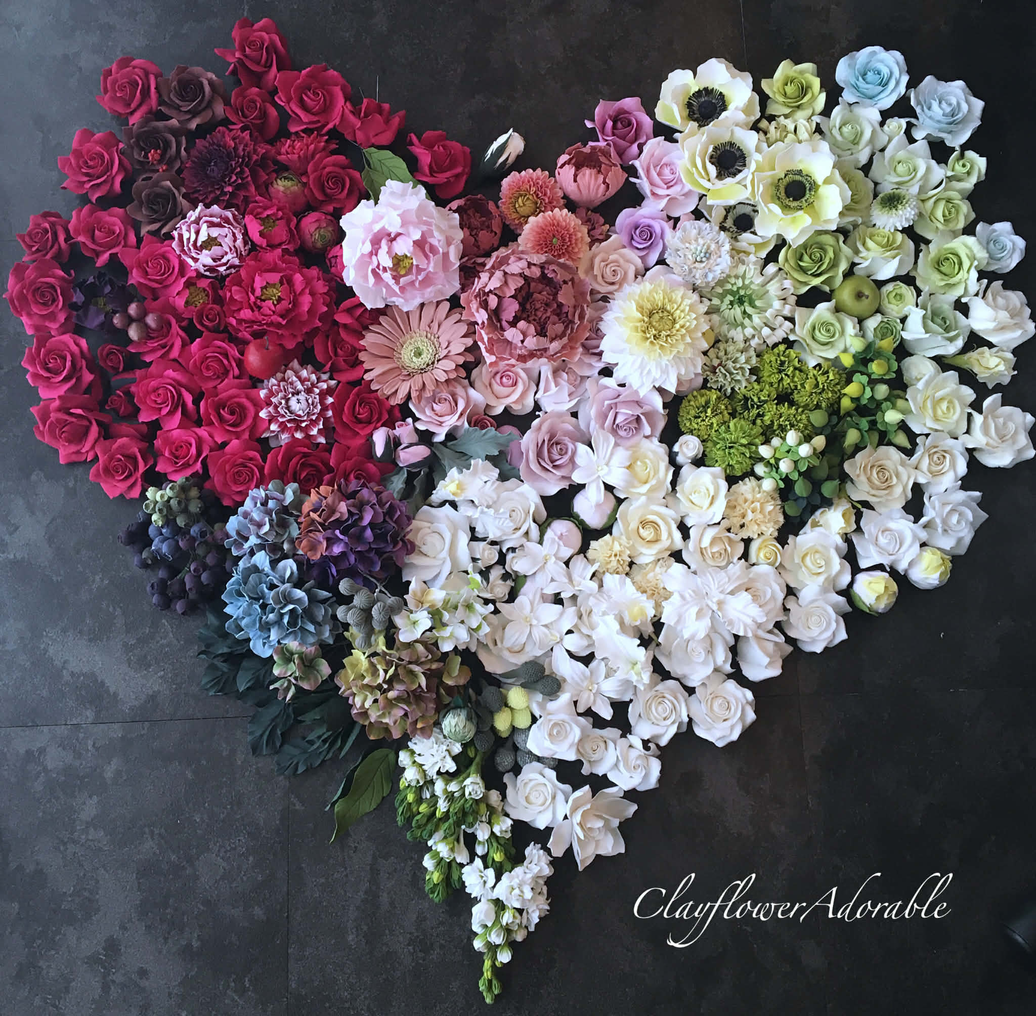 クレイフラワー（樹脂粘土の花）Flowers Series